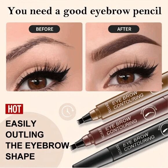 Eyebrow Waterproof 4-Point Shaping Pen - Picture 1 of 6